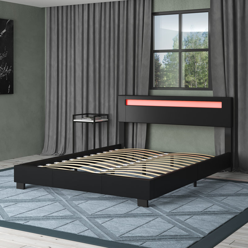 Orren Ellis Aughe Upholstered Platform Bed & Reviews Wayfair